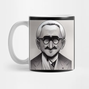 Friedrich Hayek portrait | Manga style Mug